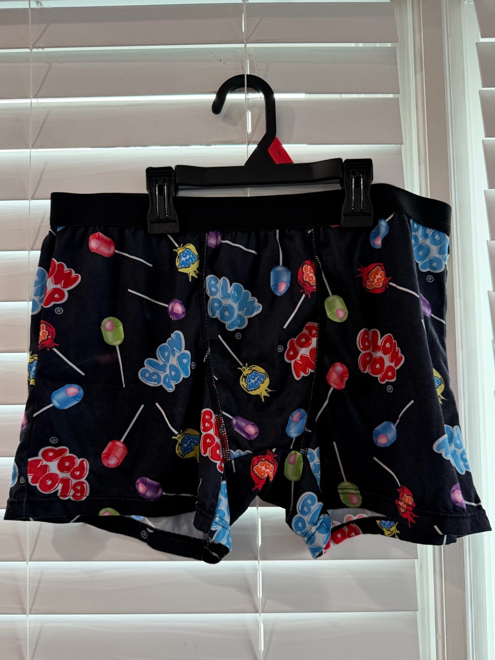 Blow Pop Lollipop Print Boxer Shorts Size Medium ❤️🖤💙